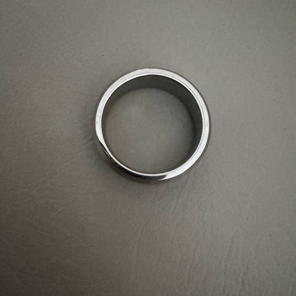 Blackjack Men’s Tungsten Eternity Ring - Picture 5 of 8